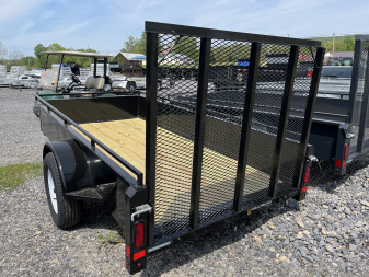 New 2025 Belmont UT510SS Solid Side Utility Trailer **BLACK**