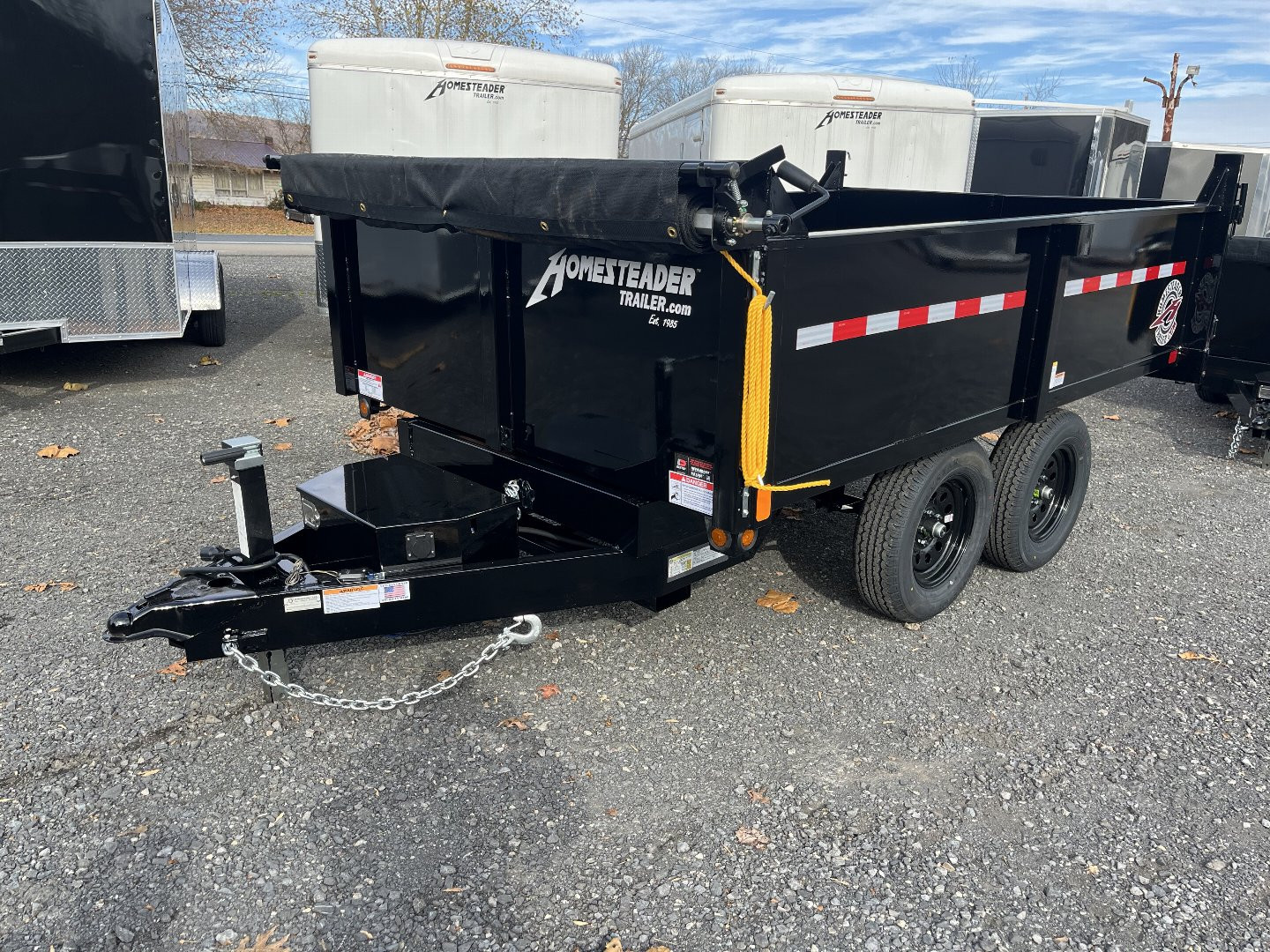 New 2025 Homesteader 6x10 Deckover Dump - 7K - DBL DOOR REAR