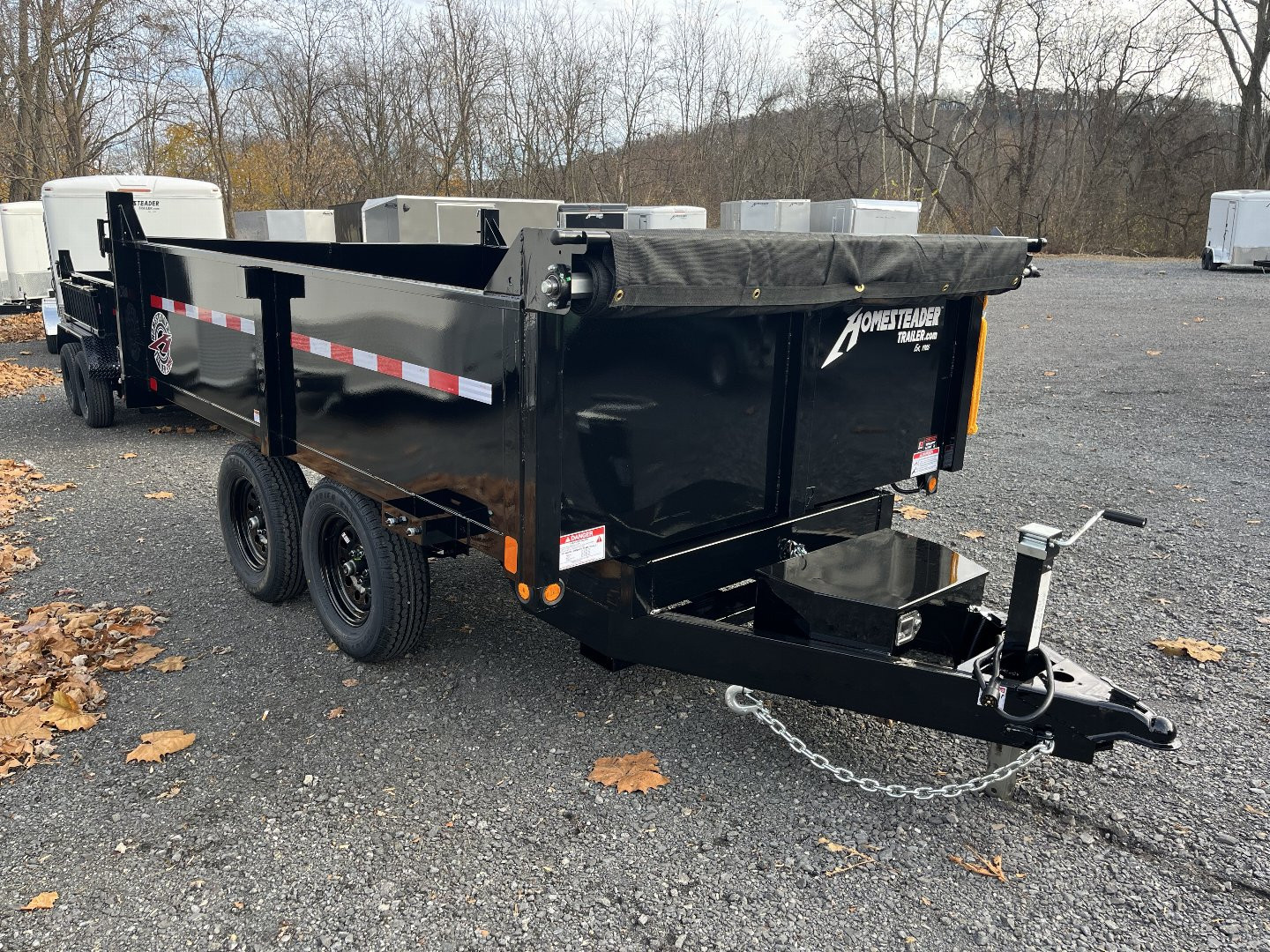 New 2025 Homesteader 6x10 Deckover Dump - 7K - DBL DOOR REAR