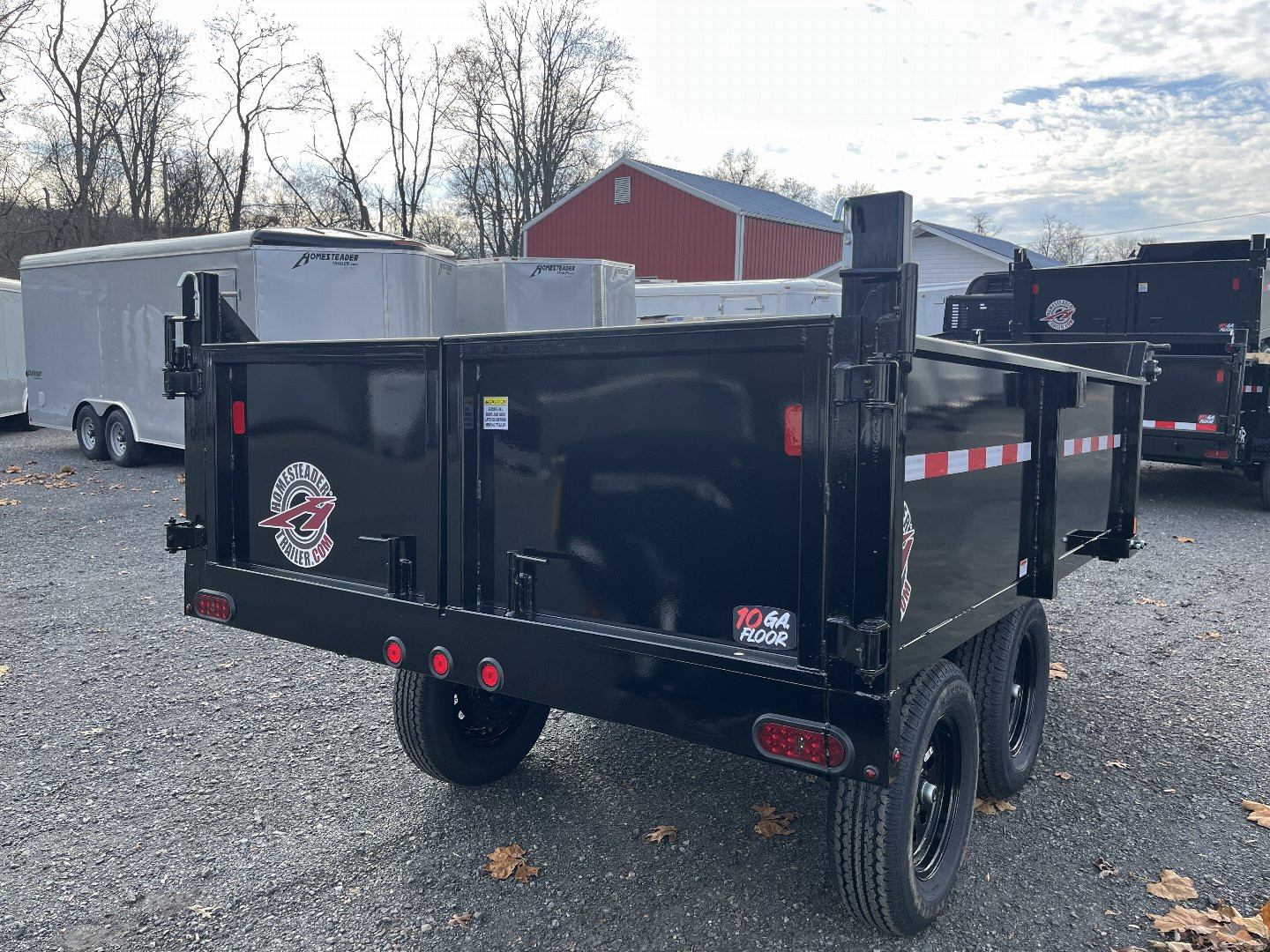 New 2025 Homesteader 6x10 Deckover Dump - 7K - DBL DOOR REAR