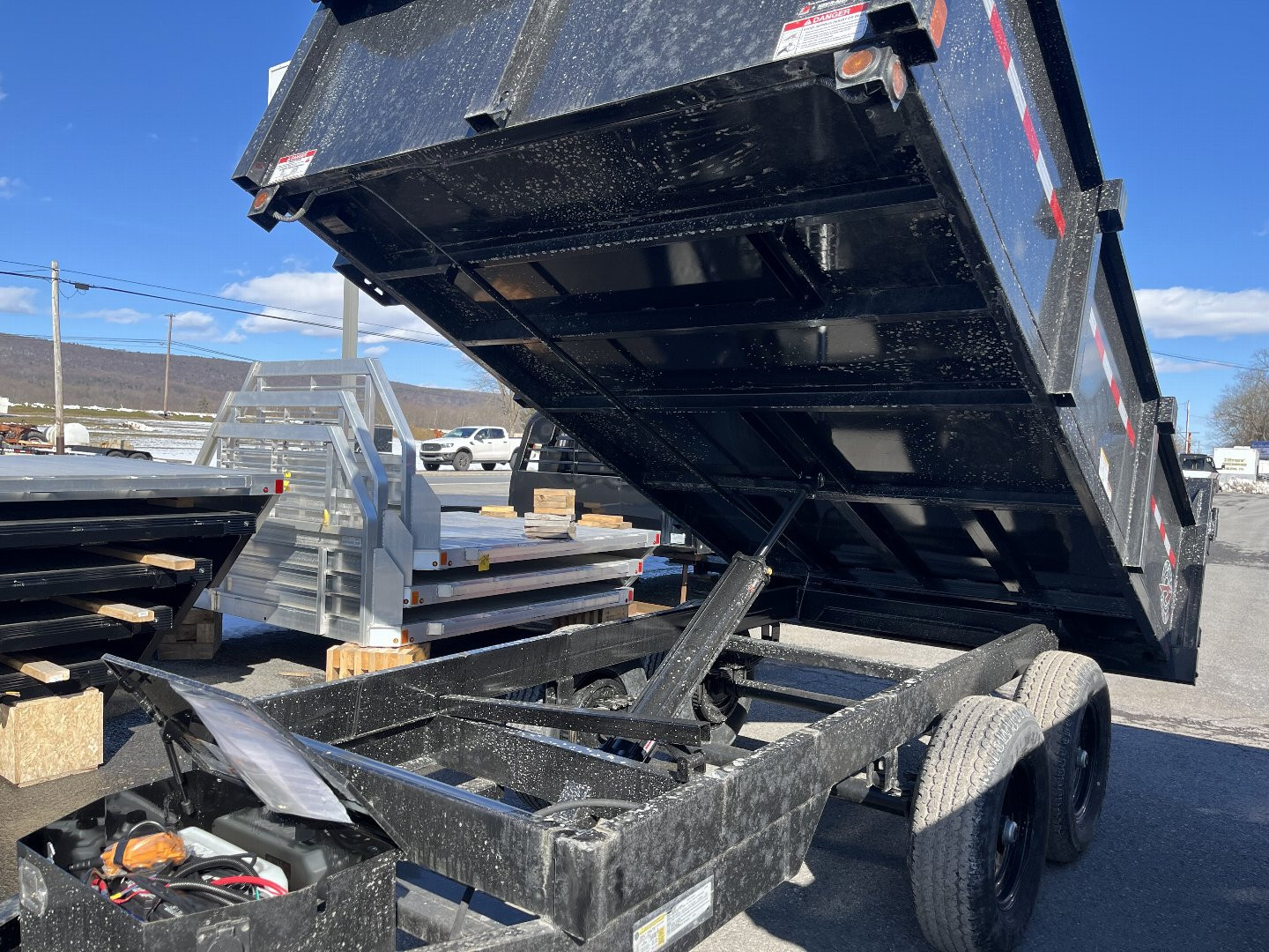 New 2025 Homesteader 6x10 Deckover Dump - 10K - DBL DOOR REAR