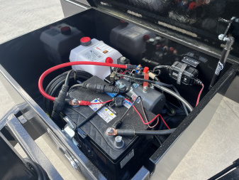 New 2025 CAM 6X10 - 10K Dump Trailer w/ Ramps - BLACK - TARP KIT - 110V CHARGER