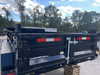 New 2025 CAM 6X10 - 10K Dump Trailer w/ Ramps - BLACK - TARP KIT - 110V CHARGER