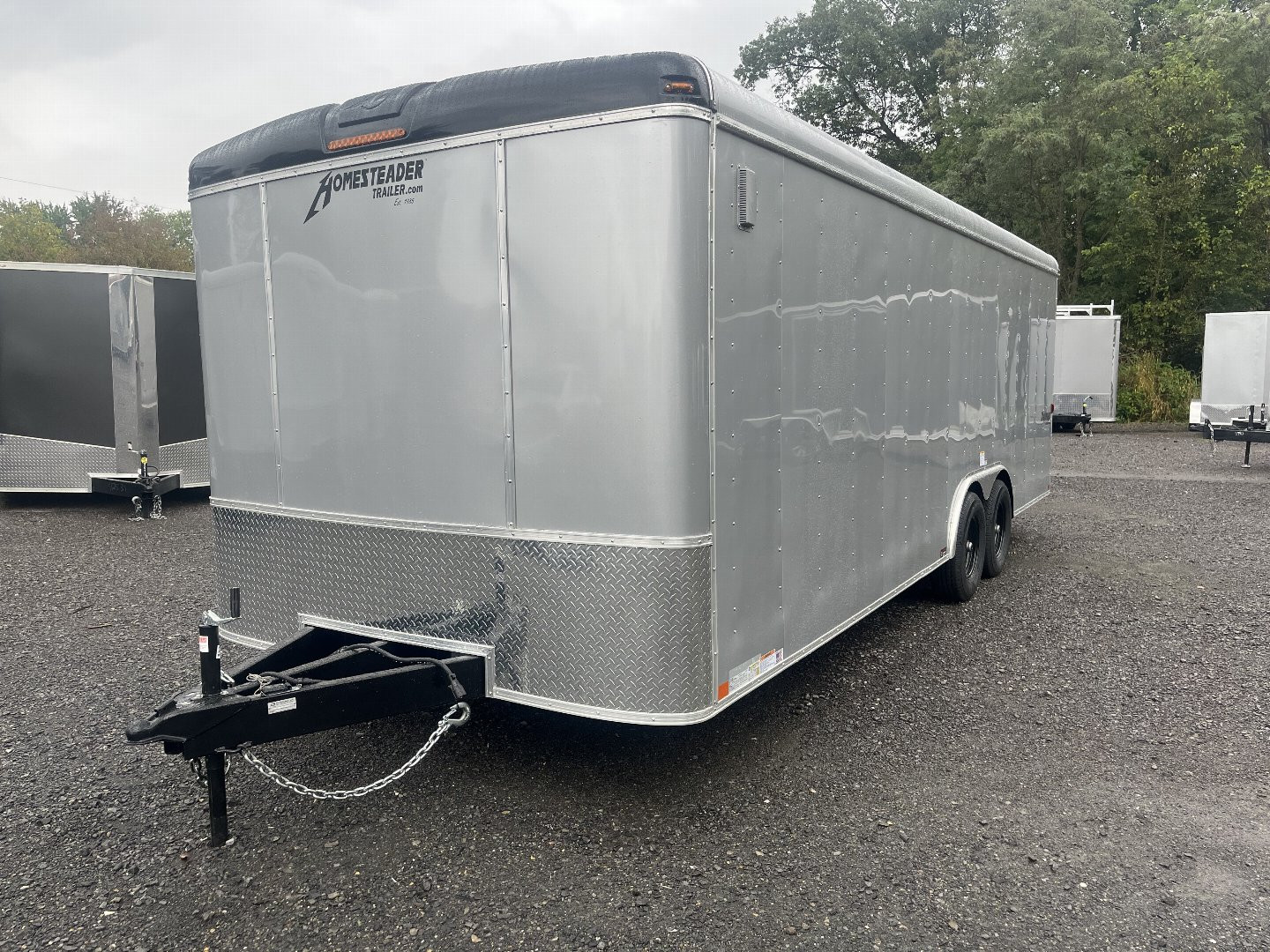 New 2025 Homesteader 8x22 CHALLENGER - SILVER - Ramp Door - 5.2K Axle Upg.