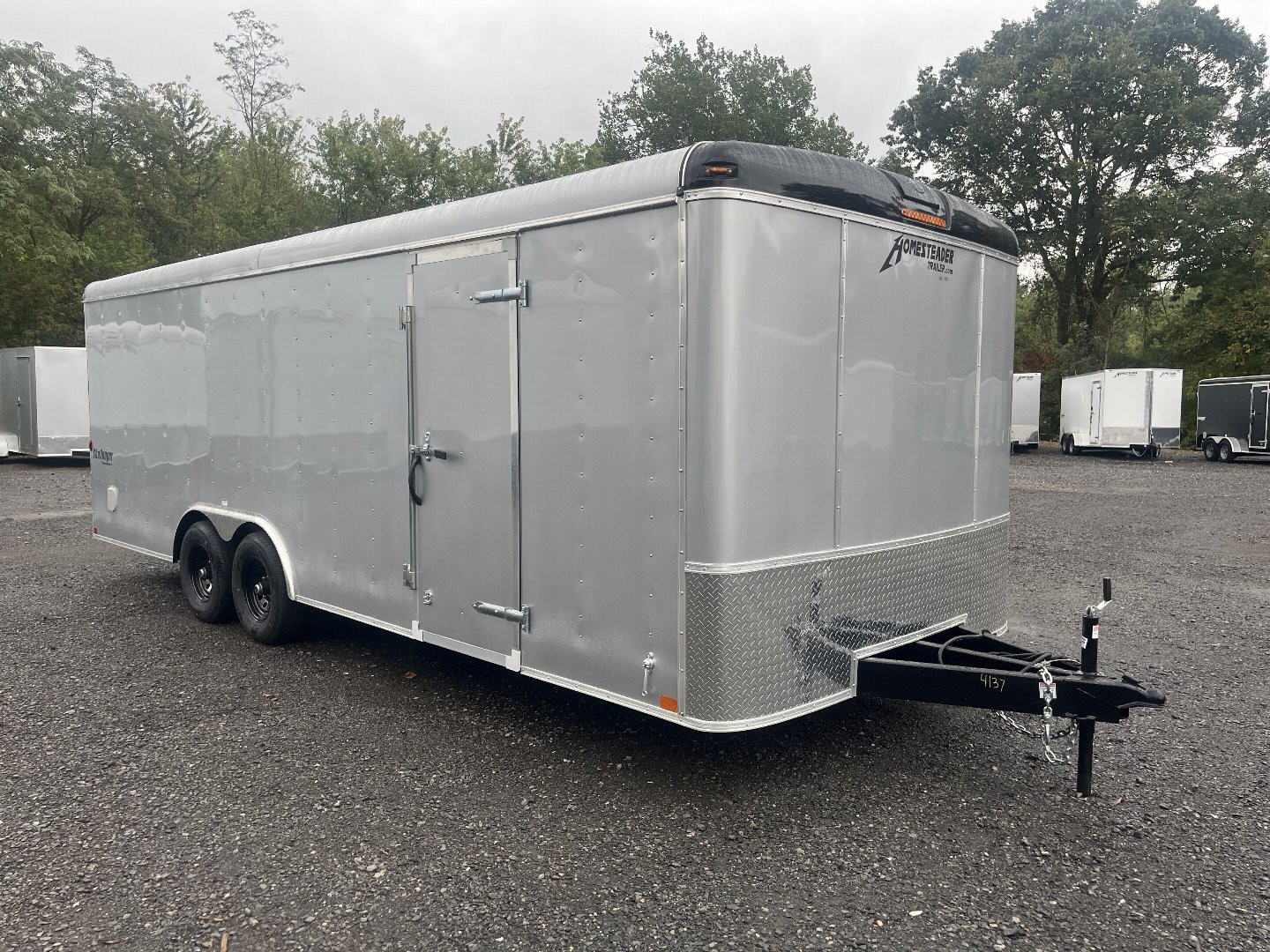 New 2025 Homesteader 8x22 CHALLENGER - SILVER - Ramp Door - 5.2K Axle Upg.