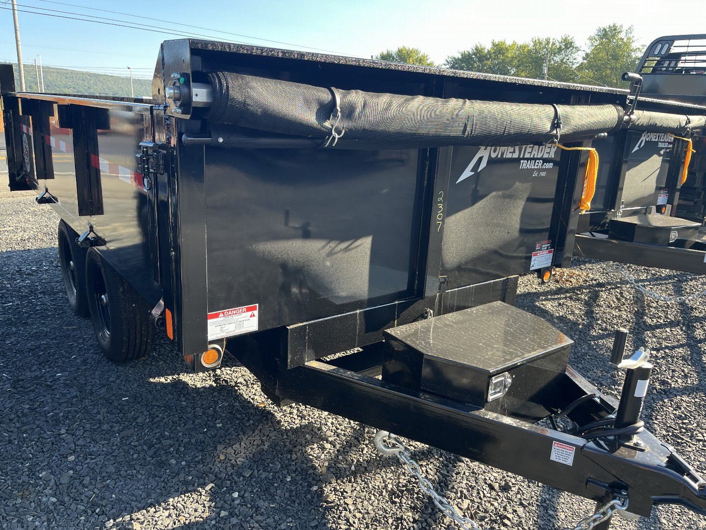 New 2025 Homesteader 6x12 Deckover Dump - BARN DOORS - 9990 GVWR - TARP KIT - CURBSIDE DROP SIDE
