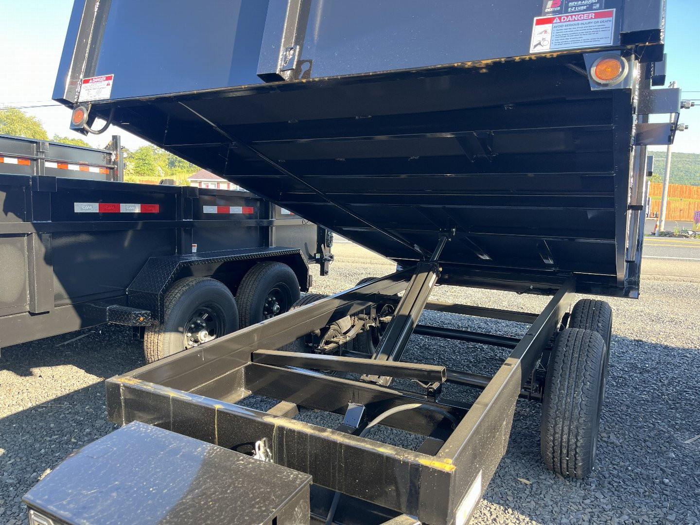 New 2025 Homesteader 6x12 Deckover Dump - BARN DOORS - 9990 GVWR - TARP KIT - CURBSIDE DROP SIDE