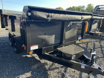 New 2025 Homesteader 6x12 Deckover Dump - BARN DOORS - 9990 GVWR - TARP KIT - CURBSIDE DROP SIDE
