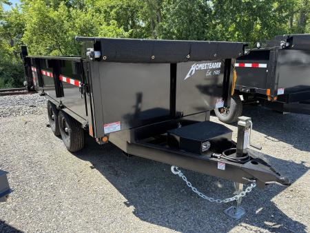 New 2026 Homesteader 6x12 Deckover Dump_9990 GVWR - CURBSIDE DROP - COMBO GATE