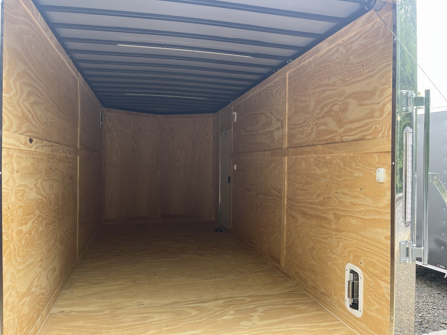 New 2024 Spartan 7x16 Enclosed Trailer - SILVER - CONTRACTOR BUILD - Walk-on Roof