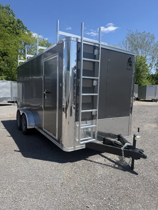 New 2026 Spartan Cargo Spartan 7x16 Cargo Trailer - Ramp Door - CONTRACTOR BUILD - Walk-On Roof Contractor