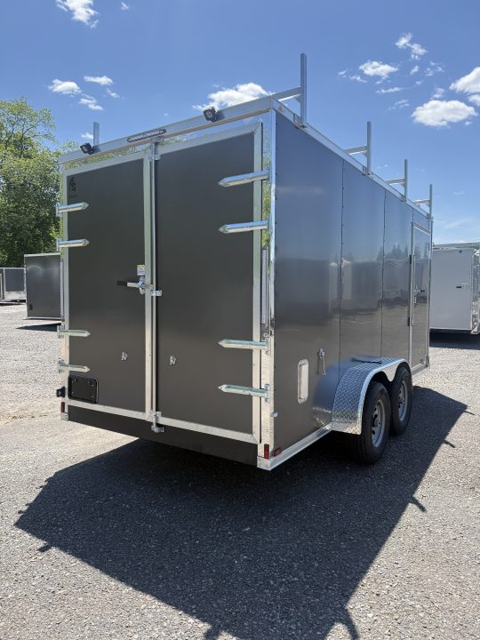 New 2026 Spartan Cargo Spartan 7x16 Cargo Trailer - Ramp Door - CONTRACTOR BUILD - Walk-On Roof Contractor