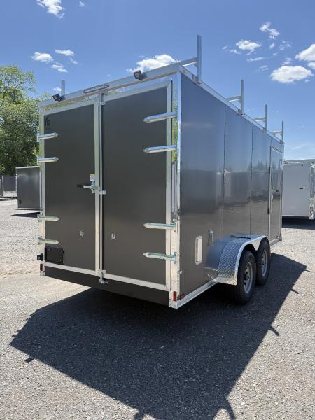 New 2026 Spartan Cargo Spartan 7x16 Cargo Trailer - Ramp Door - CONTRACTOR BUILD - Walk-On Roof Contractor