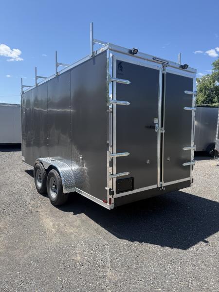 New 2026 Spartan Cargo Spartan 7x16 Cargo Trailer - Ramp Door - CONTRACTOR BUILD - Walk-On Roof Contractor