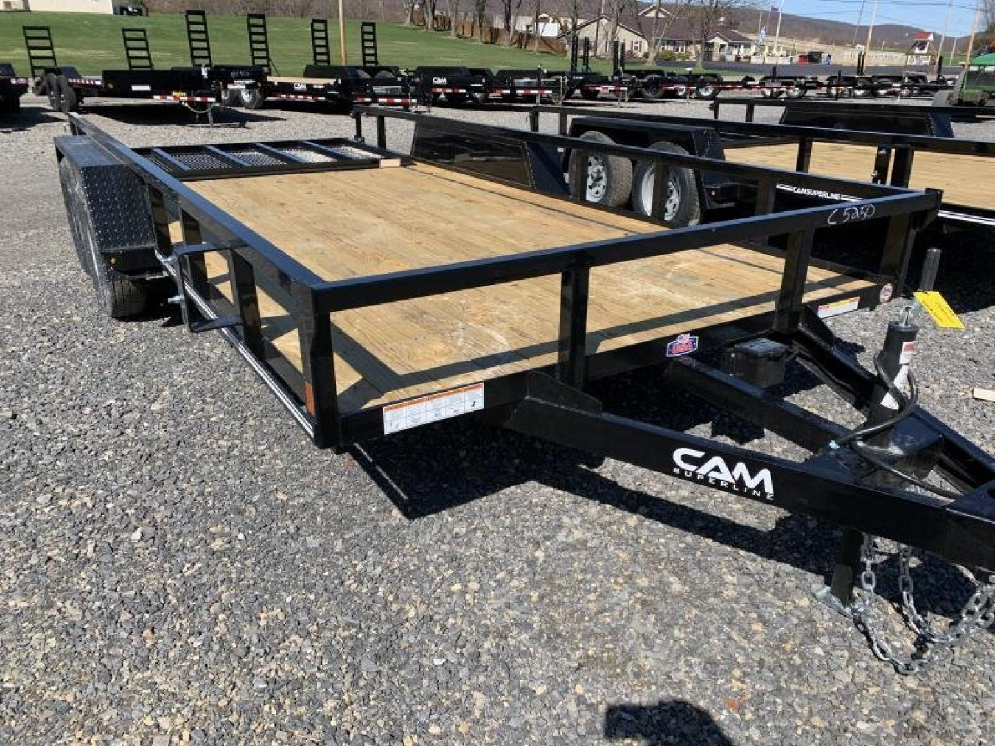 New 2025 CAM 7x16 Tube Top Utility Trailer Utility Trailer
