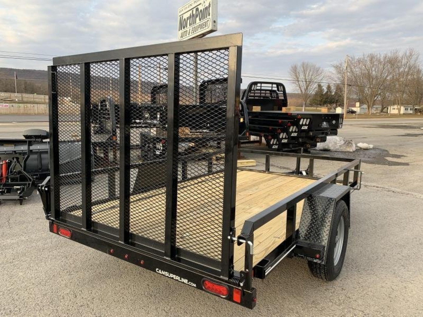 New 2025 CAM 6x10 Tube Top Utility Trailer 3K GVWR