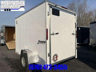 New 2025 Homesteader 6x10 -V-Nose - WHITE Cargo / Enclosed Trailer