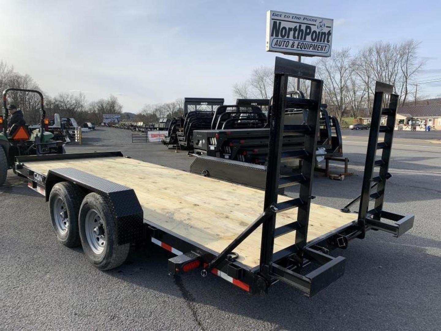 New **BLOW-OUT LEFTOVER PRICING** 2022 CAM - 22' Equipment Trailer 7CAM22C - 14000# GVWR