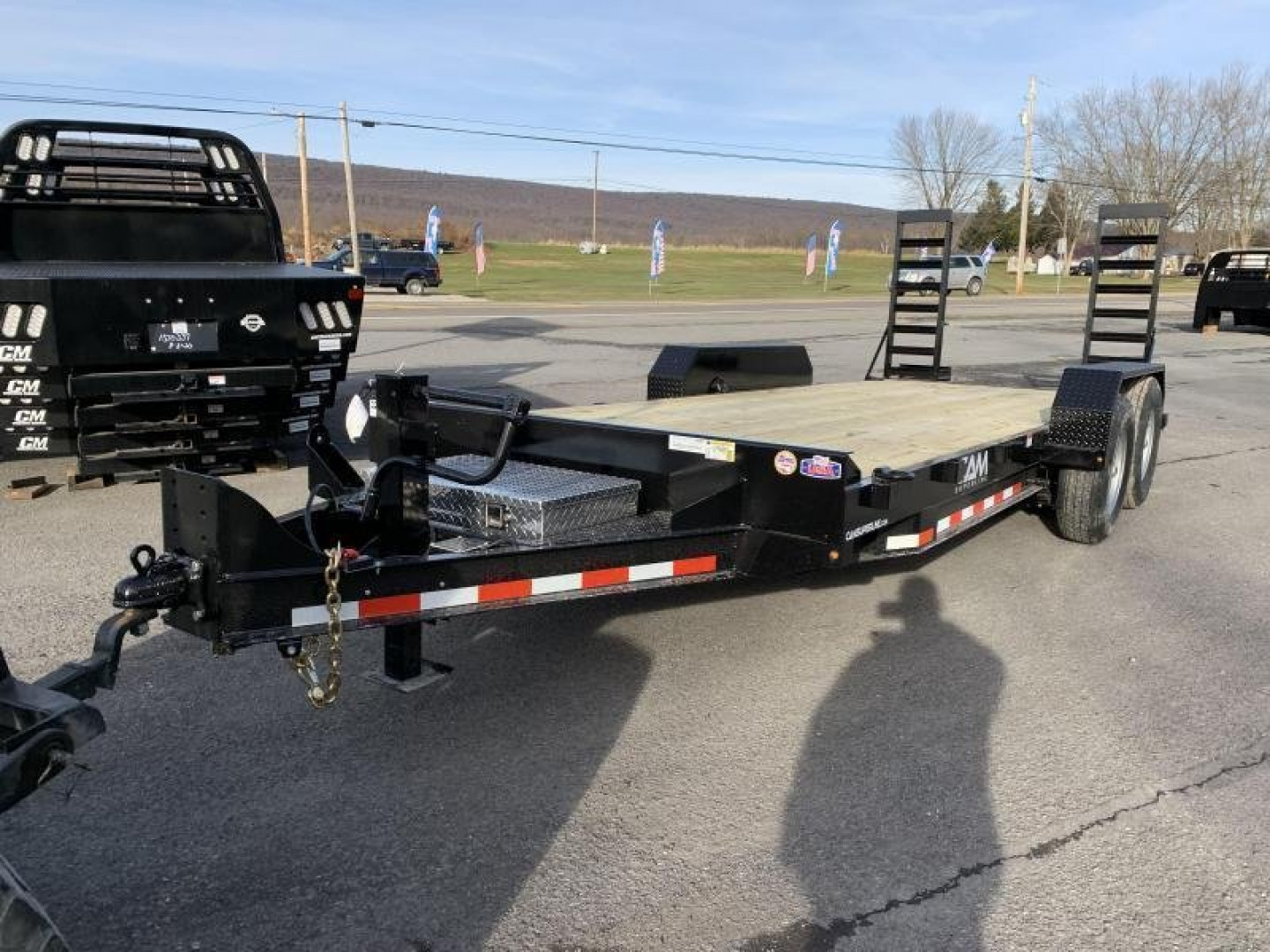 New **BLOW-OUT LEFTOVER PRICING** 2022 CAM - 22' Equipment Trailer 7CAM22C - 14000# GVWR