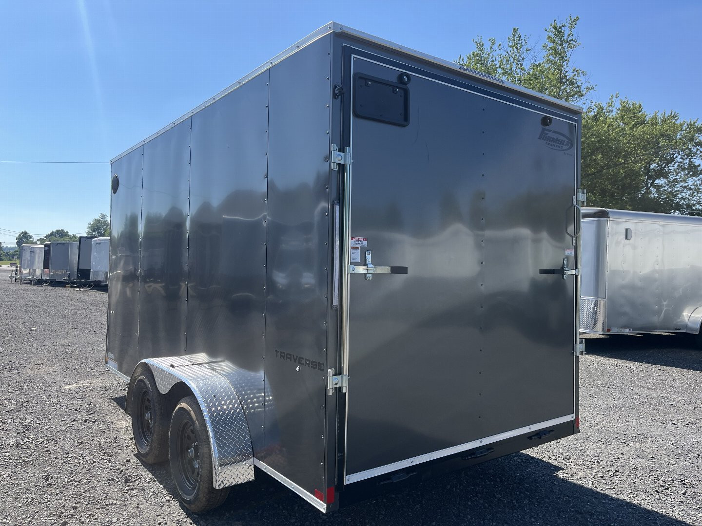New 2024 Formula Traverse 7x14 - Charcoal - Ramp Door
