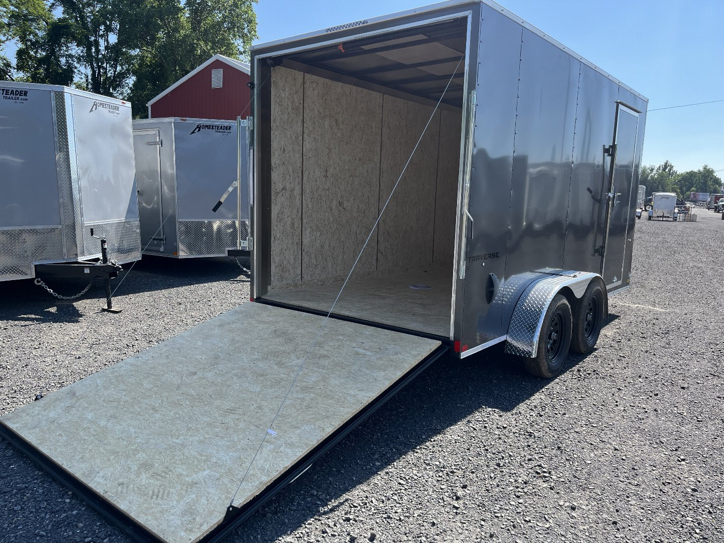 New 2024 Formula Traverse 7x14 - Charcoal - Ramp Door