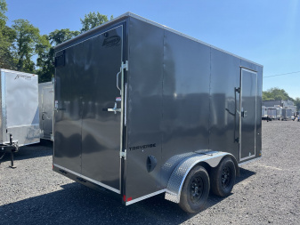 New 2024 Formula Traverse 7x14 - Charcoal - Ramp Door