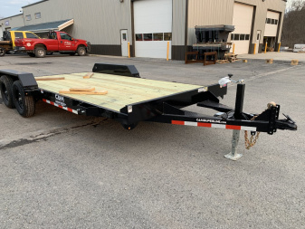 New 2025 CAM Superline - 18' Car Hauler - BLACK - Removable Fender