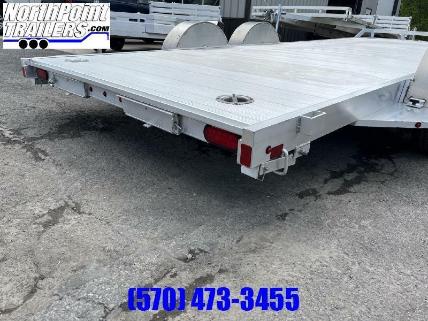 New 2026 ALUMA 18' Aluminum Car Trailer - TORSION AXLES - ALUMINUM WHEELS