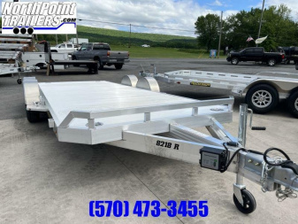 New 2026 ALUMA 18' Aluminum Car Trailer - TORSION AXLES - ALUMINUM WHEELS