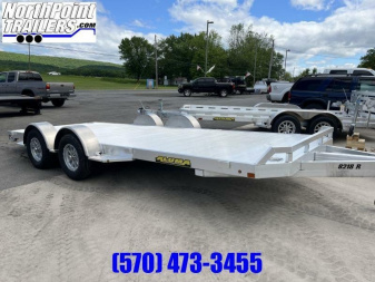 New 2026 ALUMA 18' Aluminum Car Trailer - TORSION AXLES - ALUMINUM WHEELS
