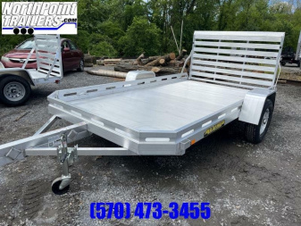 New 2025 Aluma 77 x 12 Tailgate Utility Trailer