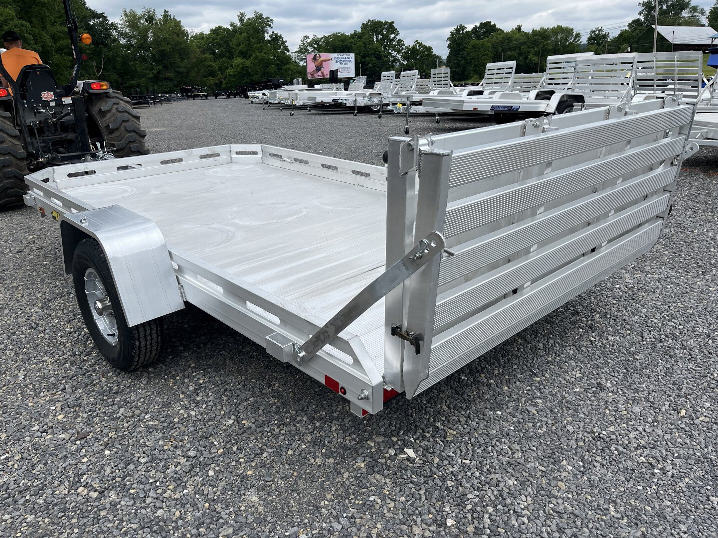New 2025 ALUMA 77" x 12 - BI-FOLD TG Utility Trailer