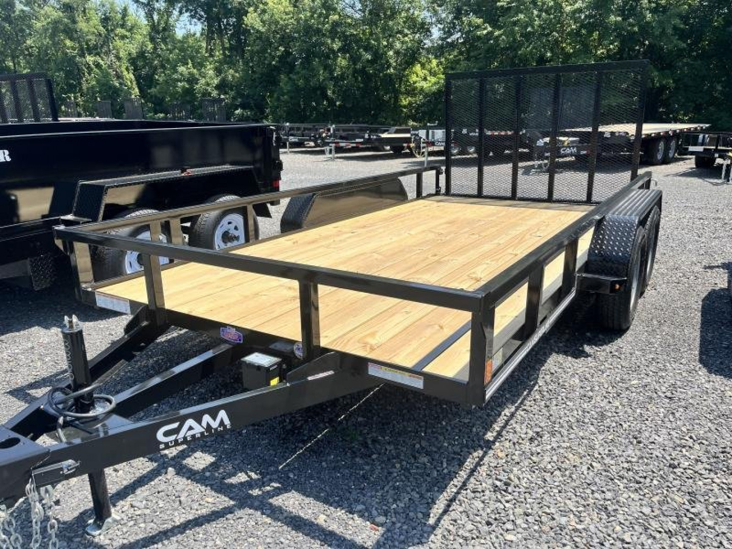 New 2025 CAM 7x14 Tandem Axle Utility Trailer