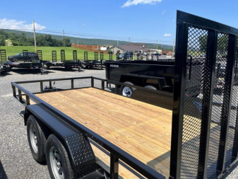 New 2025 CAM 7x14 Tandem Axle Utility Trailer