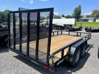 New 2025 CAM 7x14 Tandem Axle Utility Trailer