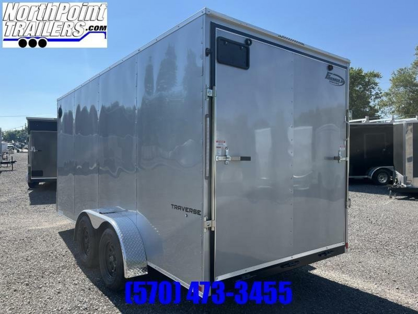 New 2024 Formula Traverse 7x16 - Silver - Ramp Door
