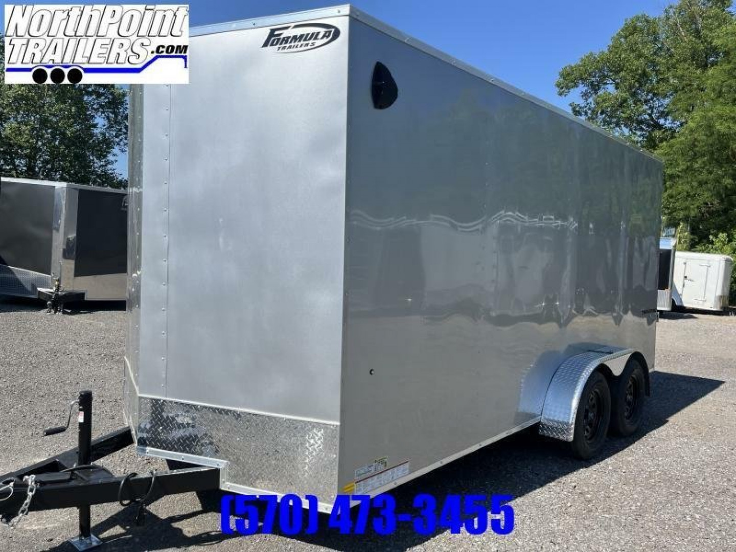 New 2024 Formula Traverse 7x16 - Silver - Ramp Door