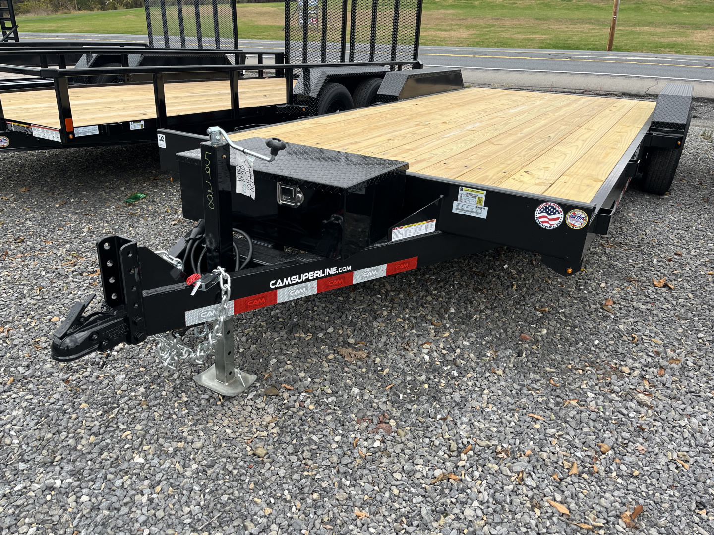 New 2026 CAM - 20' Car Hauler - 9900# - REMOVABLE FENDER - ONE SIDE - TOOLBOX