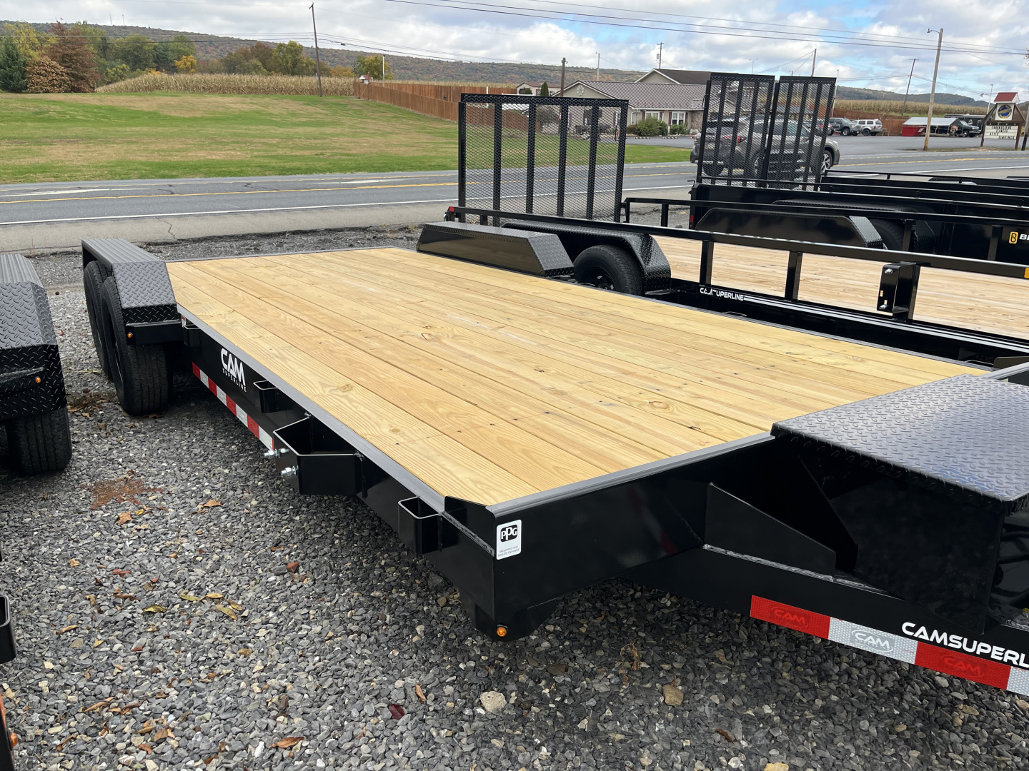 New 2026 CAM - 20' Car Hauler - 9900# - REMOVABLE FENDER - ONE SIDE - TOOLBOX