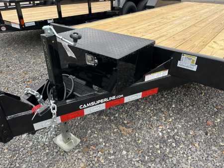 New 2026 CAM - 20' Car Hauler - 9900# - REMOVABLE FENDER - ONE SIDE - TOOLBOX