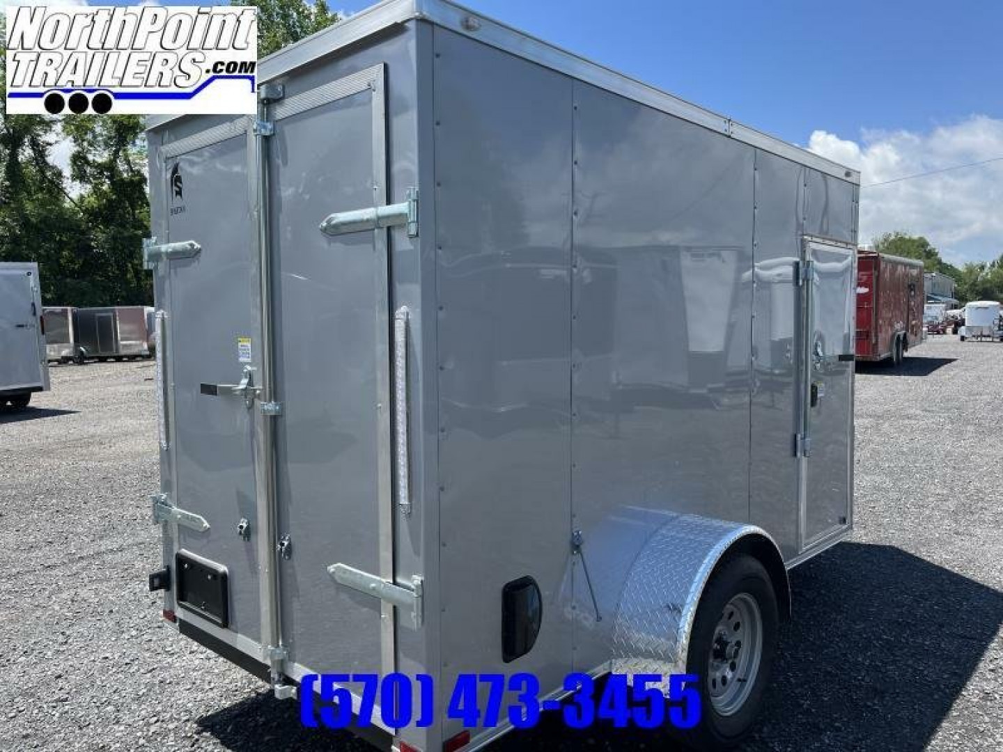 New 2024 Spartan 5x10 Single Axle Cargo - SILVER - Double Rear Doors