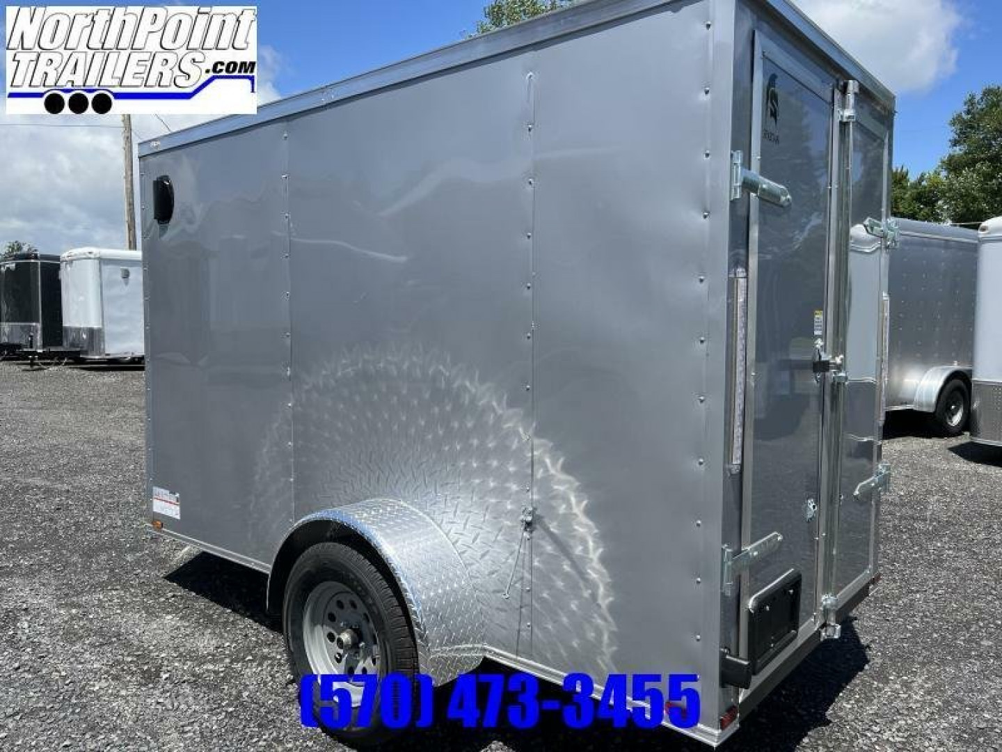 New 2024 Spartan 5x10 Single Axle Cargo - SILVER - Double Rear Doors