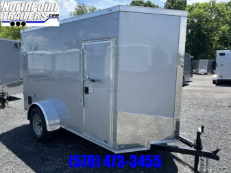 New 2024 Spartan 5x10 Single Axle Cargo - SILVER - Double Rear Doors