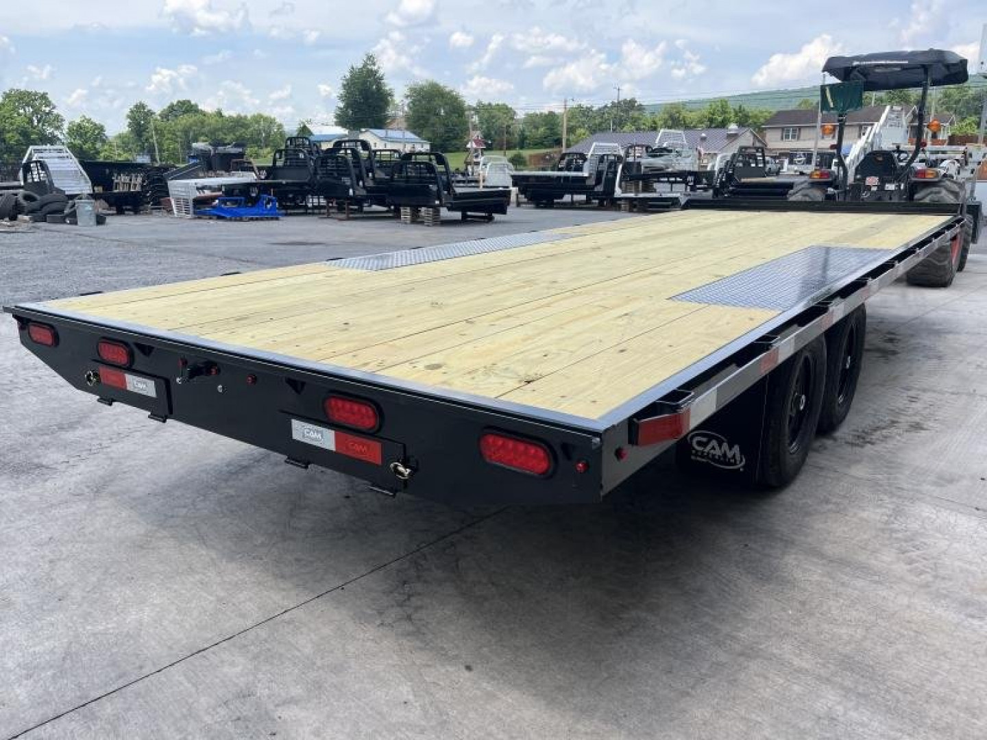 New 2025 CAM - General Duty Deckover 8 x 20 - 10K -FLAT DECK - PULL OUT RAMPS