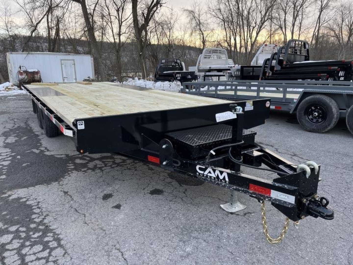 New 2025 CAM - General Duty Deckover 8 x 20 - 10K -FLAT DECK - PULL OUT RAMPS
