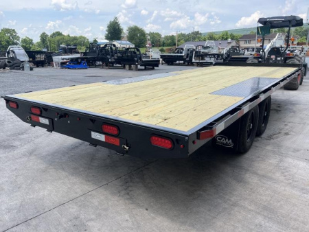 New 2025 CAM - General Duty Deckover 8 x 20 - 10K -FLAT DECK - PULL OUT RAMPS