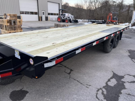 New 2025 CAM - General Duty Deckover 8 x 20 - 10K -FLAT DECK - PULL OUT RAMPS