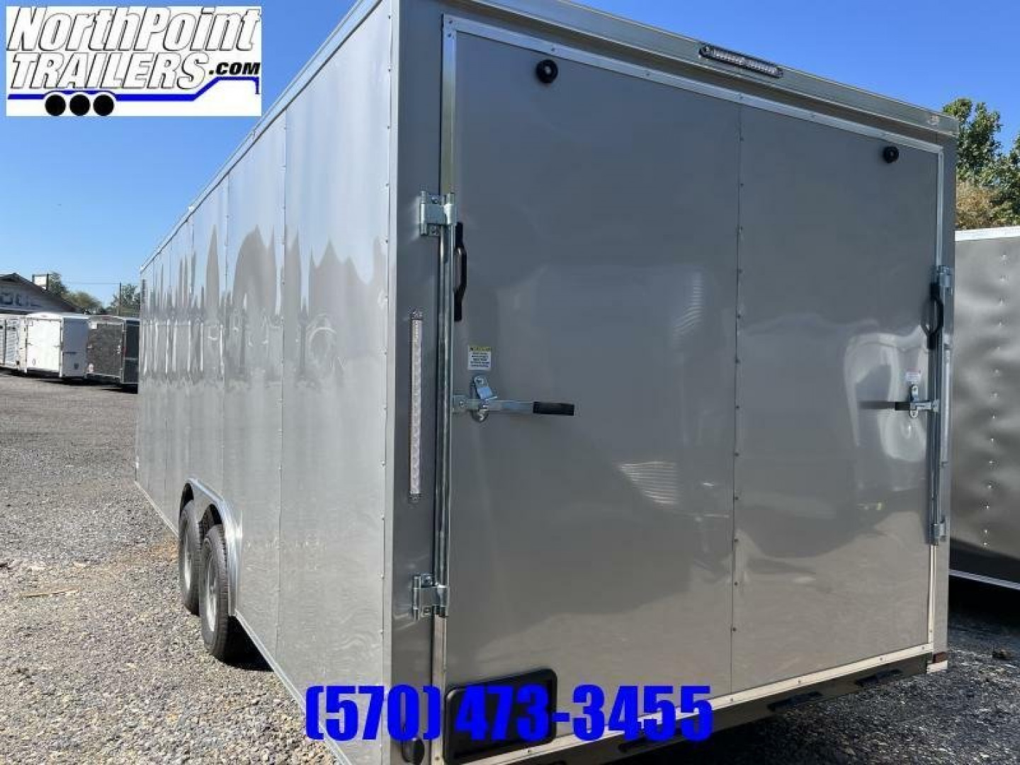 New 2024 SPARTAN CARGO Spartan 8.5x24 - 7' Interior - 5.2K Axles - Ramp - .030 CHARCOAL Car / Racing Trailer
