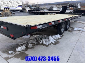 New 2024 Cam Superline 8.5' X 24' Flatbed Deckover Trailer - 14,000# GVWR - Pull-0ut Ramps Deckover Trailer