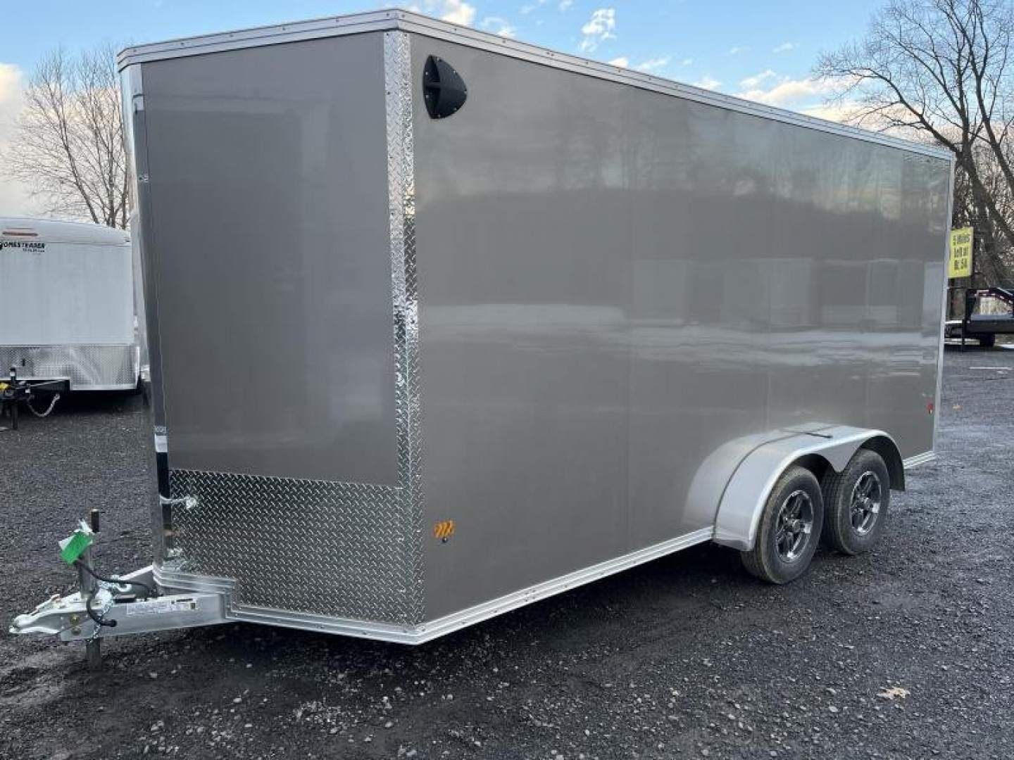 New 2024 Stealth Aluminum C7x16S-IF Cargo Trailer - PEWTER - 81" Door Opening